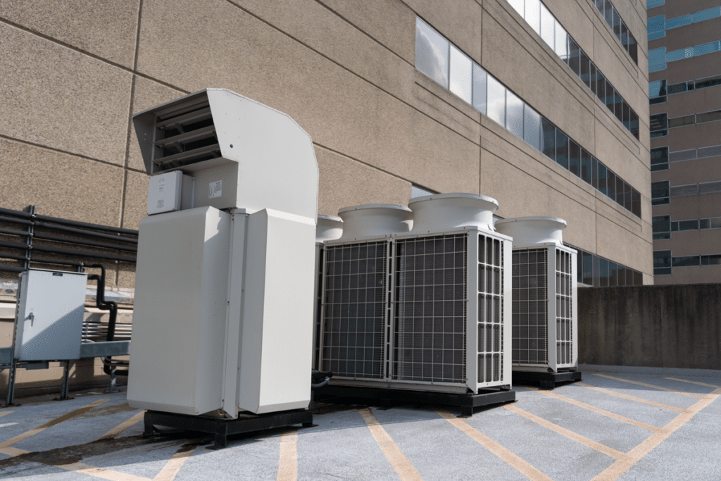 Large metal unit installations